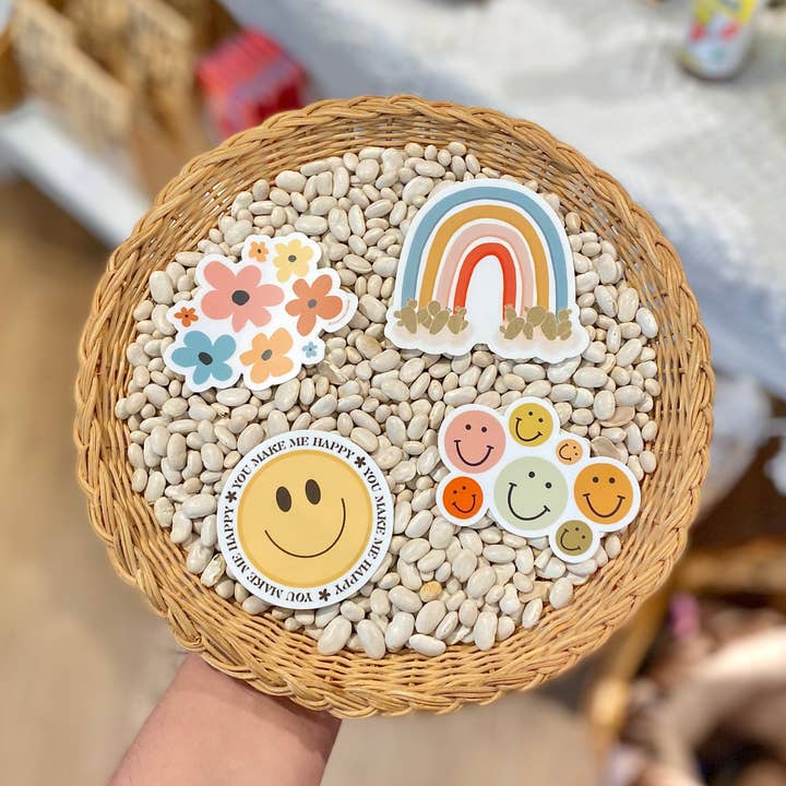 Creative Kind – Adesivo por atacado – Autocolante Único de Cacto – Autocolante Vinil Arco-íris de Figueira-da-Índia1