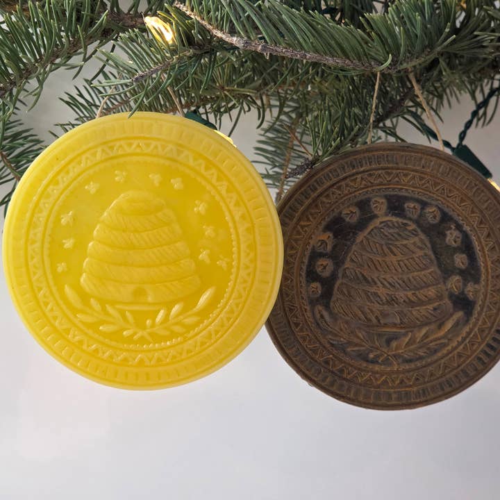 Bee Skep Hive | Beeswax Ornament for wholesale by Farm and Hive