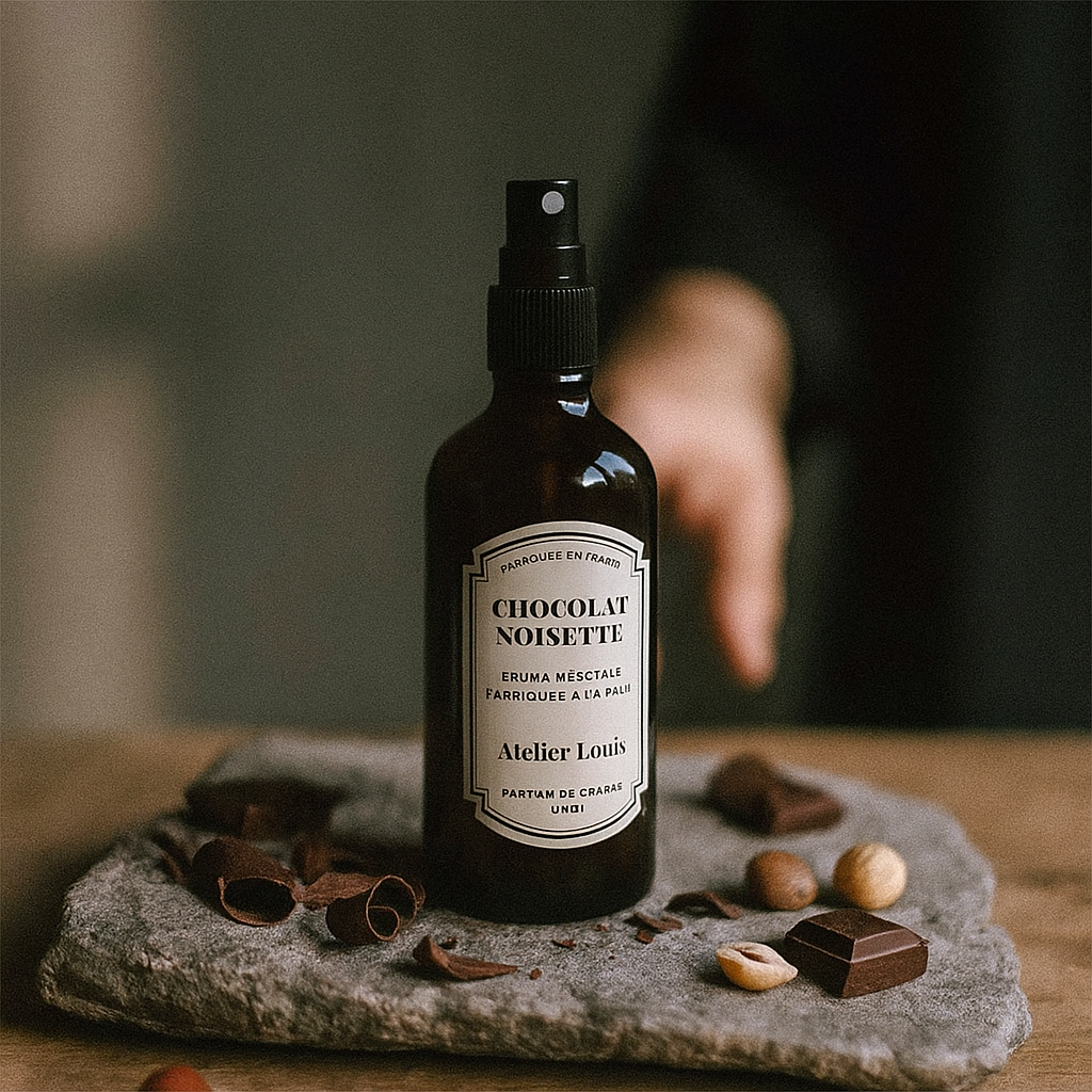Atelier Louis - Venta al por mayor Espráis para interior y ropa de cama - Bruma vegetal de chocolate y avellana4