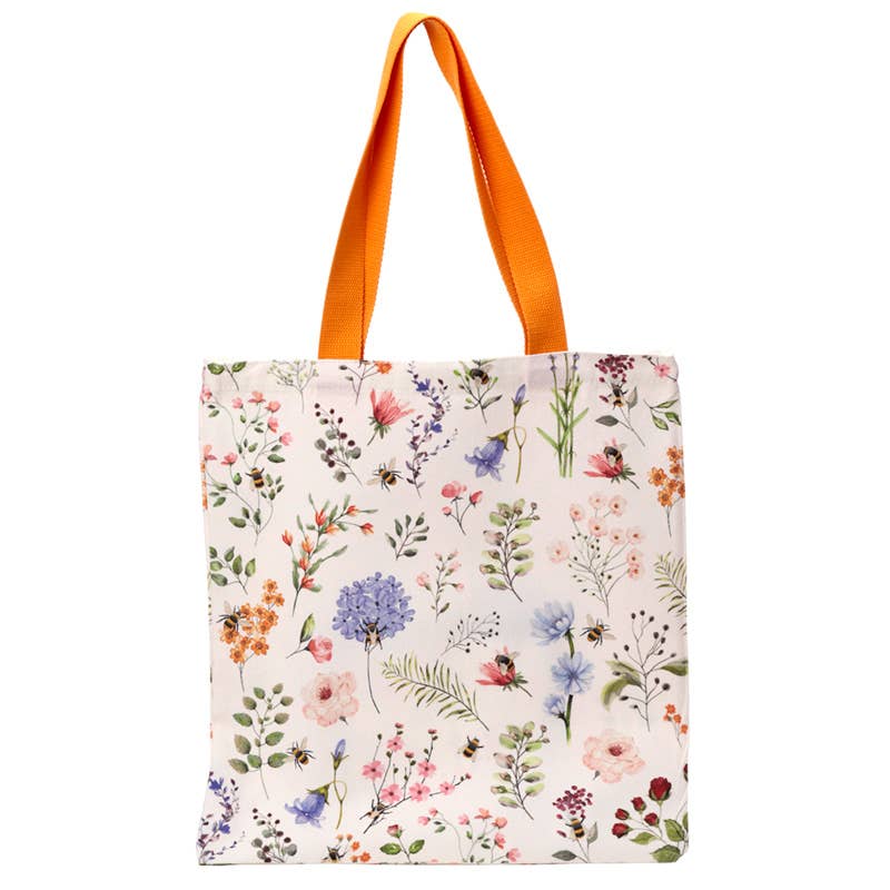 Puckator Ltd - Wholesale Grocery/Shopping Bag - Nectar Meadows Reusable Zip Up Cotton Bag0