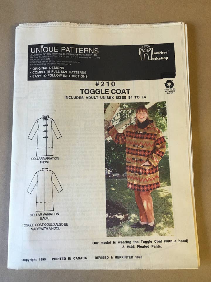 #210 ABRIGO REVERSIBLE para venta al por mayor de Macphee Workshop