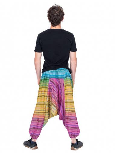 Kimago Look – Engroshandel Bukser - Herre – Hippie Striped Harem Bukser