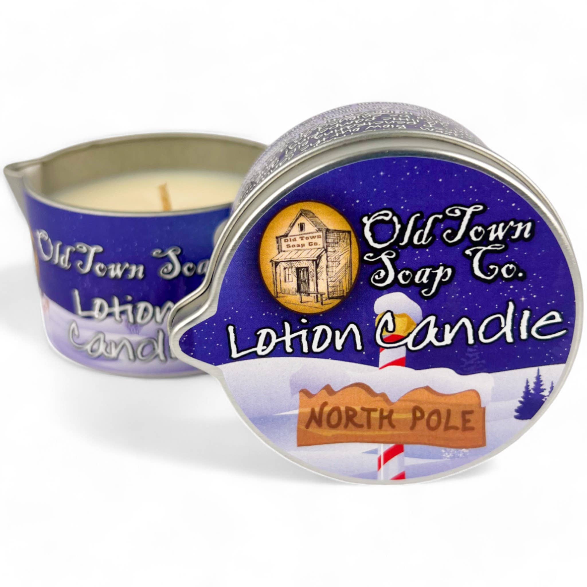 Old Town Soap Co. - Wholesale Jar/Filled Candle - Christmas Lotion Candle -Avail in our Merry Christmas Scents4