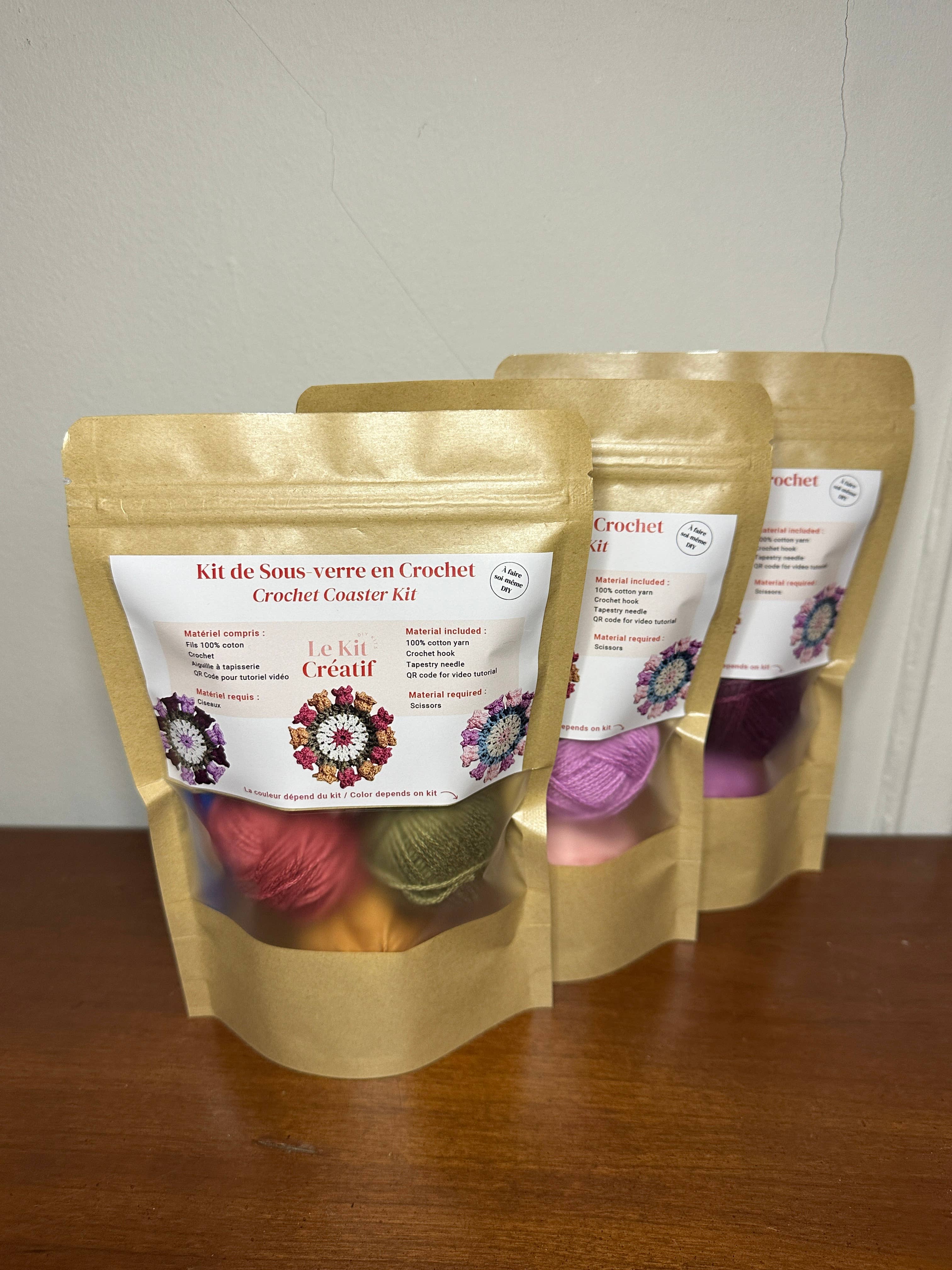 Le Kit Créatif - Wholesale DIY Craft Kit - DIY Crochet Coaster Kit5