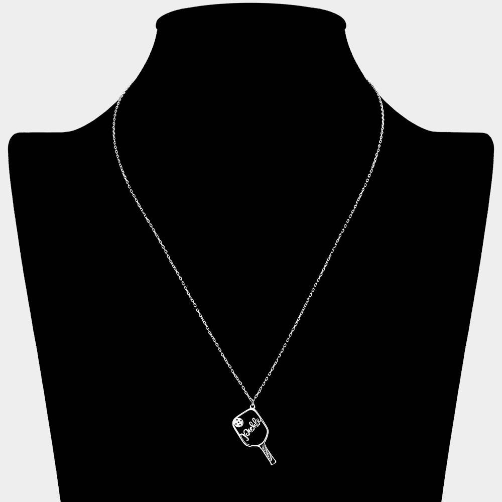 Sensibling Corp. - Vente Colliers à pendentif - Collier à pendentif Pickleball en laiton et métal3