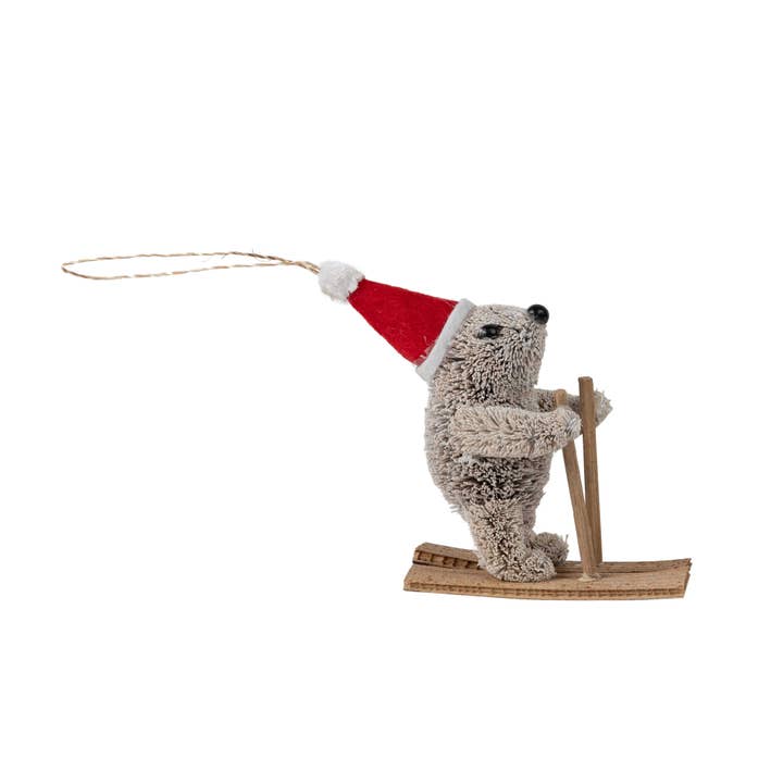 Ten Thousand Villages - Wholesale Ornament - * Gus the Ski Bear Ornament