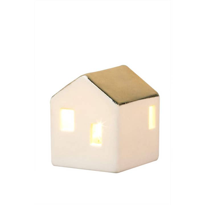 Räder - Wholesale Christmas Decoration - Village House - Mini With Gold Roof - LED Light5