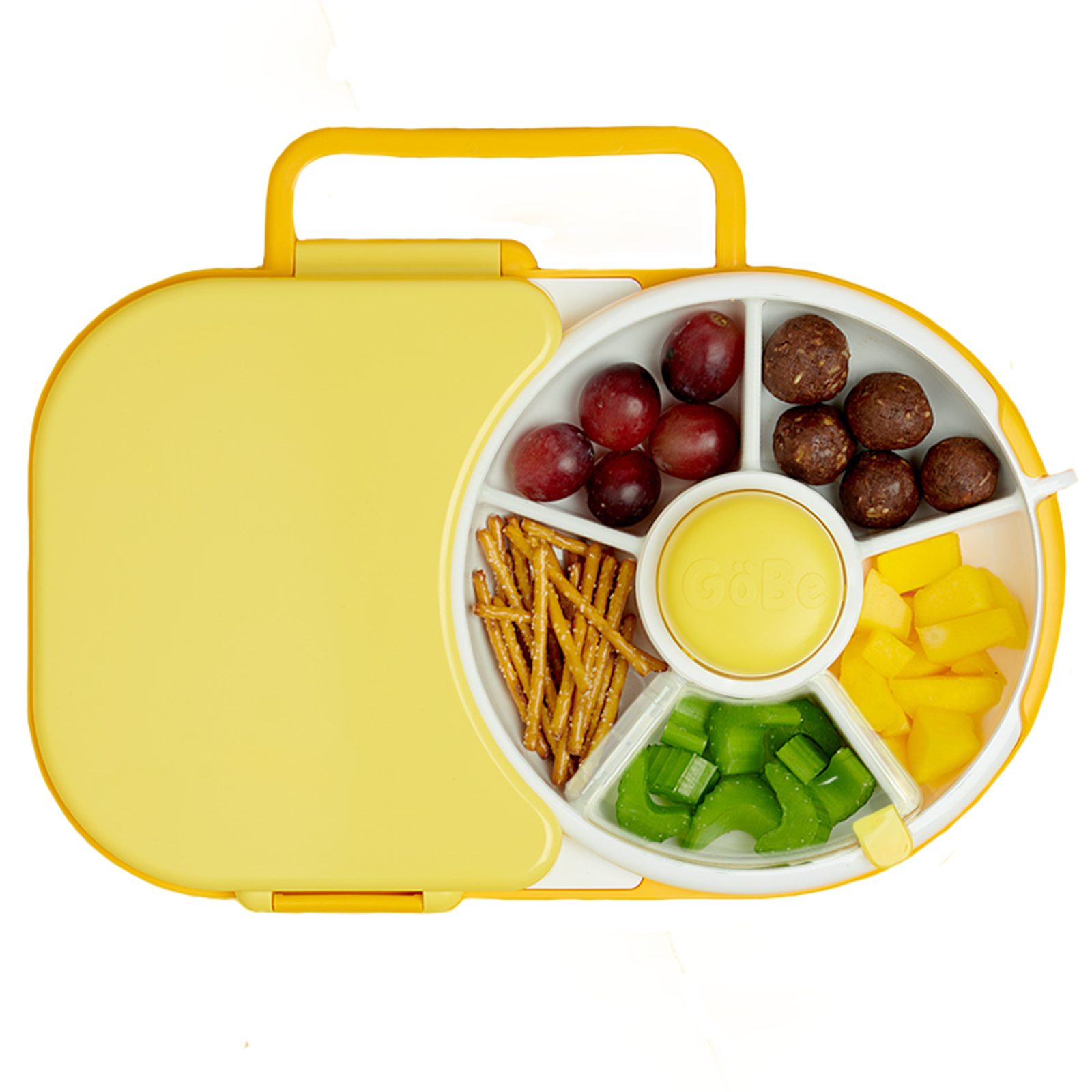 GöBe Kids – wholesale Lunch bag/box – Kids – GoBe Kids 2-in-1 Lunchbox with Small Snack Spinner Flip7