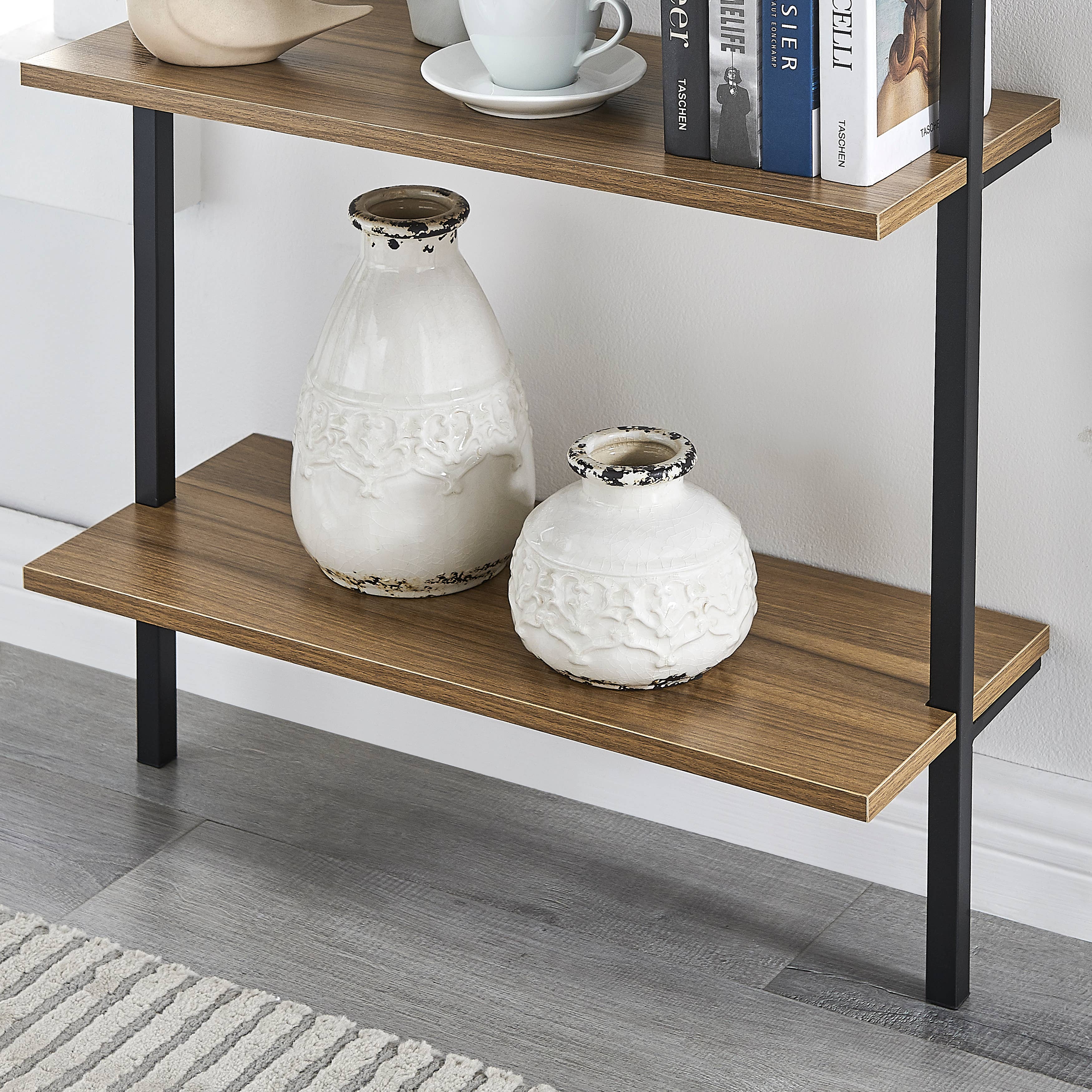 Danya B - Vendita all'ingrosso Mensole da parete - Danya B Everett Scaffale a Parete Moderno a Scala Aperta a 5 Ripiani45