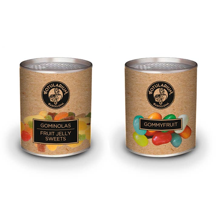 Gommosi e Gommyfruit Botularium (5 lattine di ciascuno) per la vendita all'ingrosso da parte di Botularium SLU