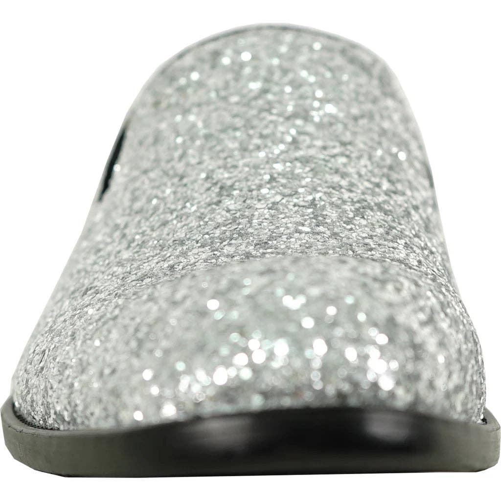 Plata Zapatos de vestir BRAVO PROM-8 para hombre, tipo mocasín, para baile de graduación y boda, color plateado de venta al por mayor en Faire1