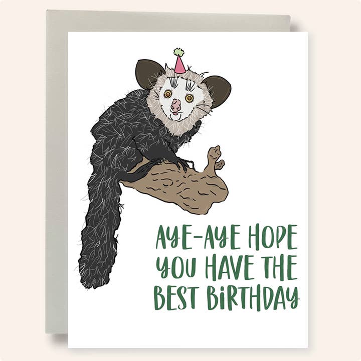 Bean Horse Car Designs - Wholesale Birthday Card - Birthday Aye-aye