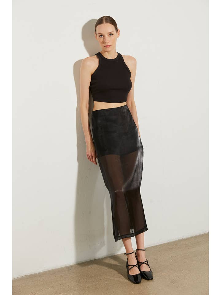 ELLI WHITE - Wholesale Skirt - Women's - Organza skirt with shorts lining5