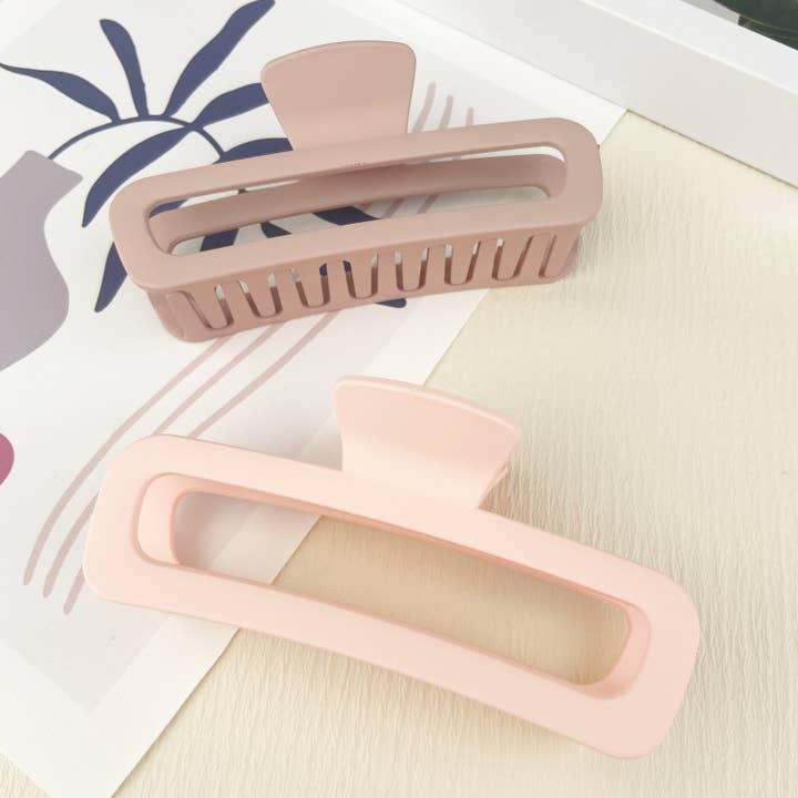 mildstyles – Engroshandel Hårspænde - Dame – Frostet rektangulært hårspænde15