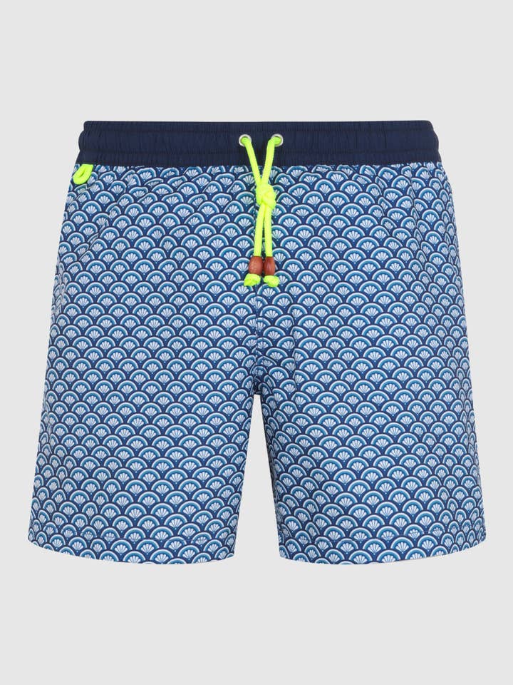 Trawangan Blå Kyoto badeshorts for engroshandel hos GILI'S