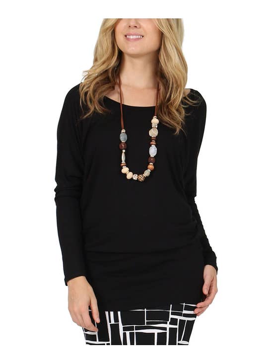 42POPS - Wholesale Tunic - Women's - ...SI-6187 Plus Size Dolman Tunic