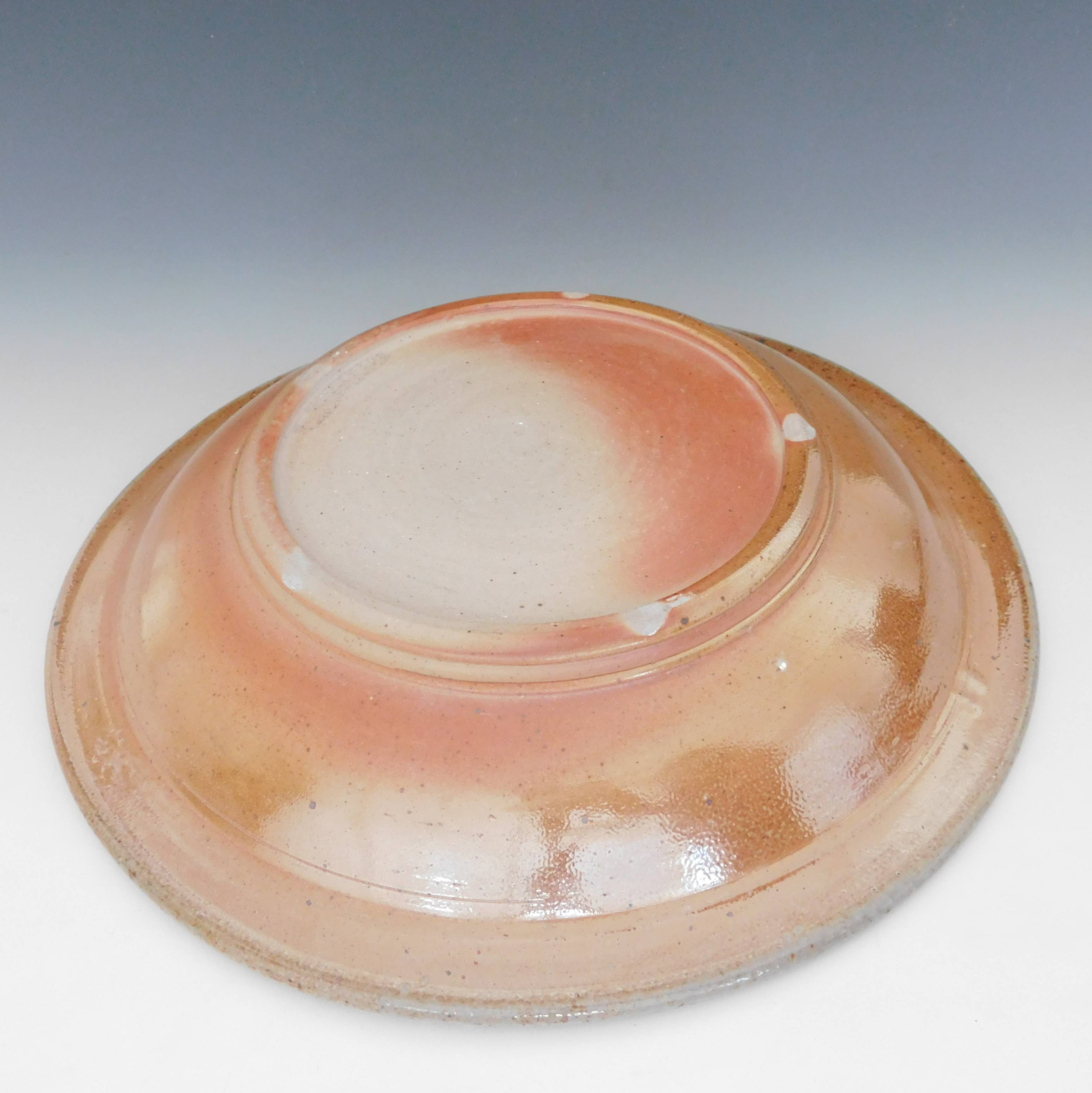 Fine Mess Pottery - Wholesale Serve Bowl - Pasta Serving Bowl. Flax Blossoms2