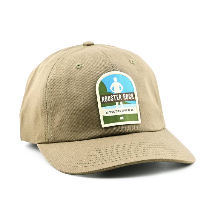 Rooster Rock Dad Hat for wholesale by Patchmarks