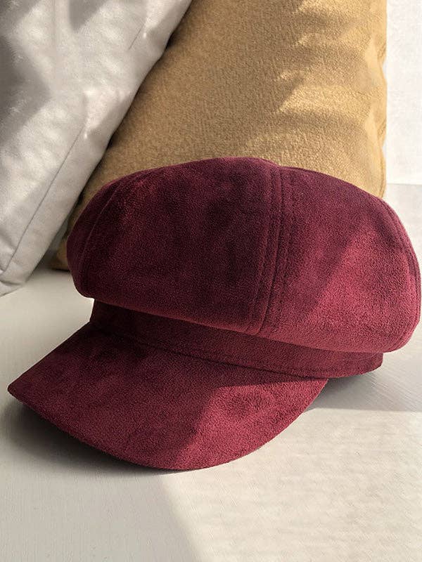 Plush Looks - Vendita all'ingrosso Basco - Donna - Cappello Basco Casual in Camoscio Disponibile in 9 Colori9