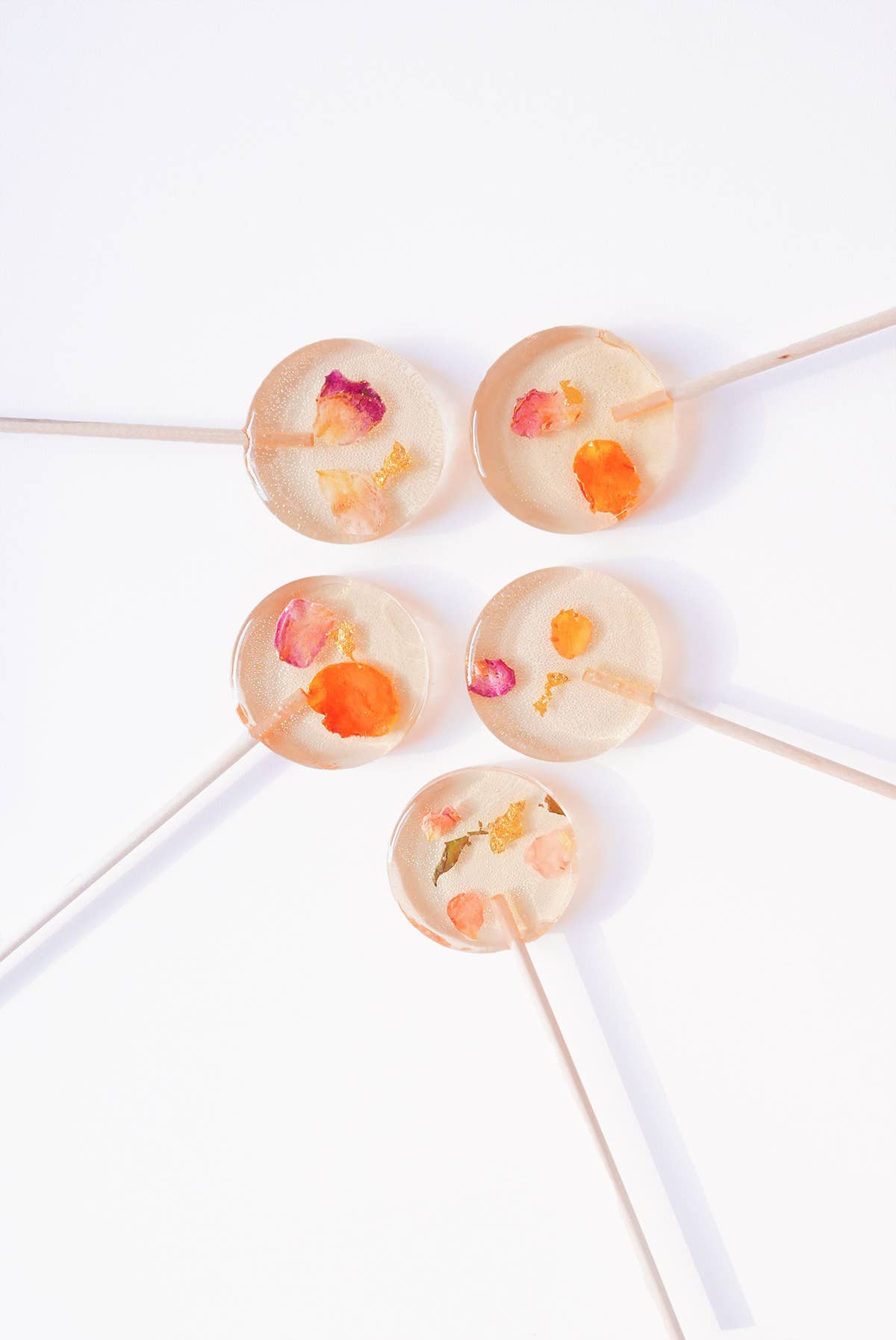 Hard Nectar – wholesale Lollipop – Champagne Flower Lollipops - Pack of 50 - Vegan, Gluten Free5