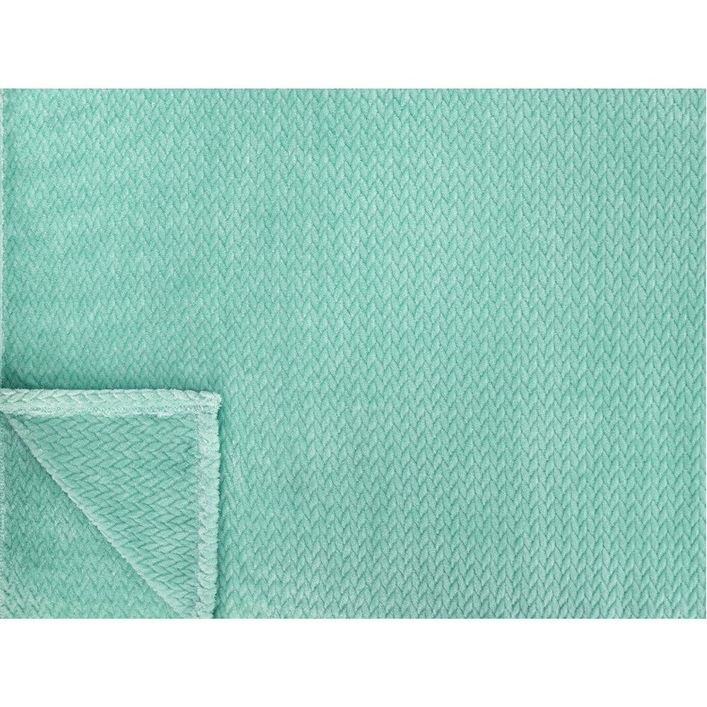 Pavilia – Manta para sofá por atacado – Cobertor de fleece texturizado com estampa de folhas84