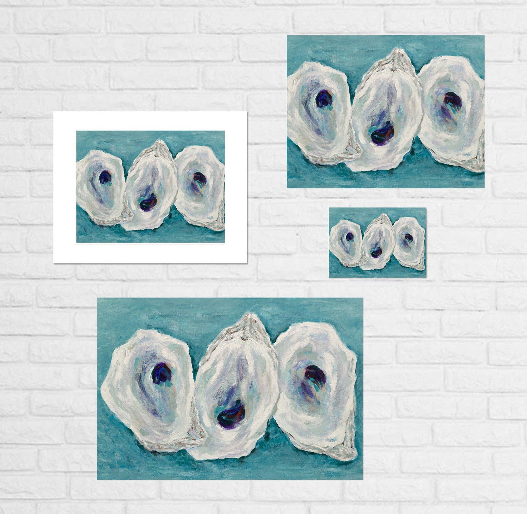 Kim Hovell Art - Wholesale Art Print - Turquoise Trio Print1