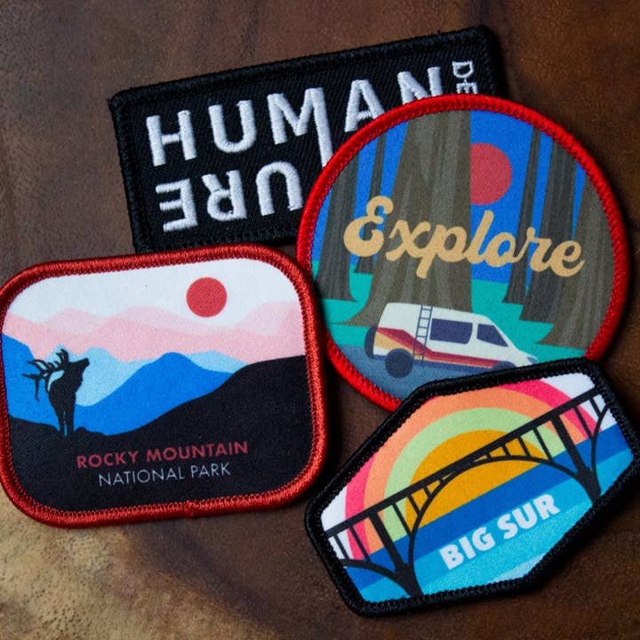 Human Nature Designs - Wholesale Patch - Big Sur Patch / California Patch - Velcro, 2.5" x 1.5"