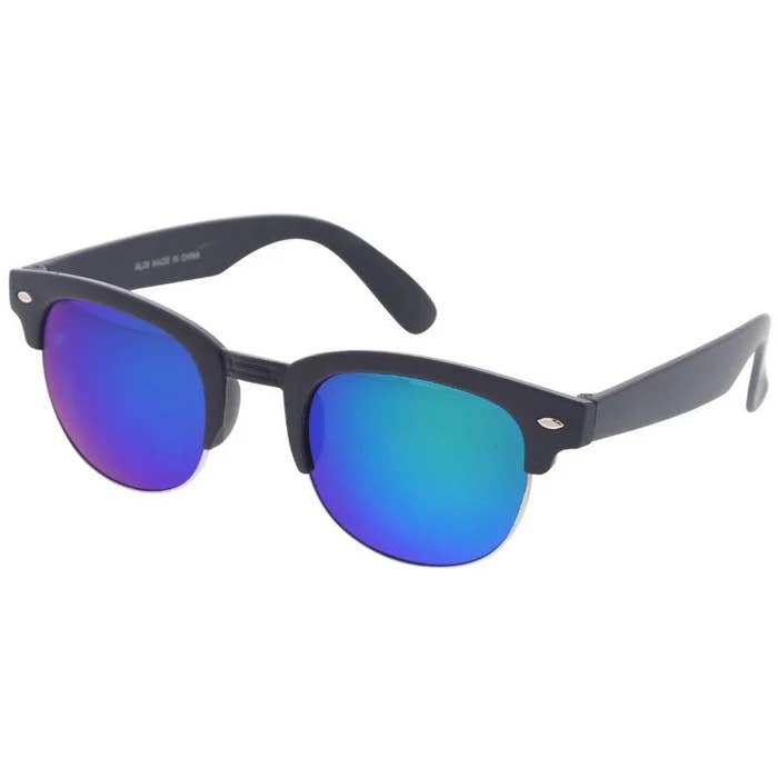 Nagi K - Wholesale Sunglasses - Unisex - Clubmaster Sunglasses with Revel Lens (12 Pack)