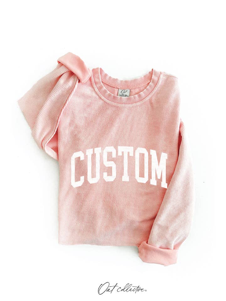OAT COLLECTIVE - Wholesale Graphic Sweatshirt - Women's - CUSTOM Thermal Vintage Pullover