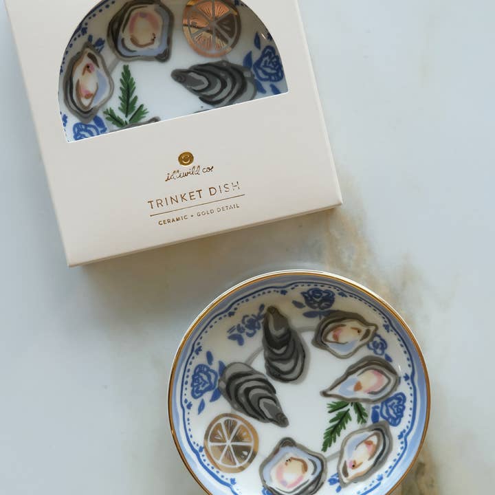 Idlewild Co. - Wholesale Jewelry Dish - Oysters Porcelain Trinket Dish1