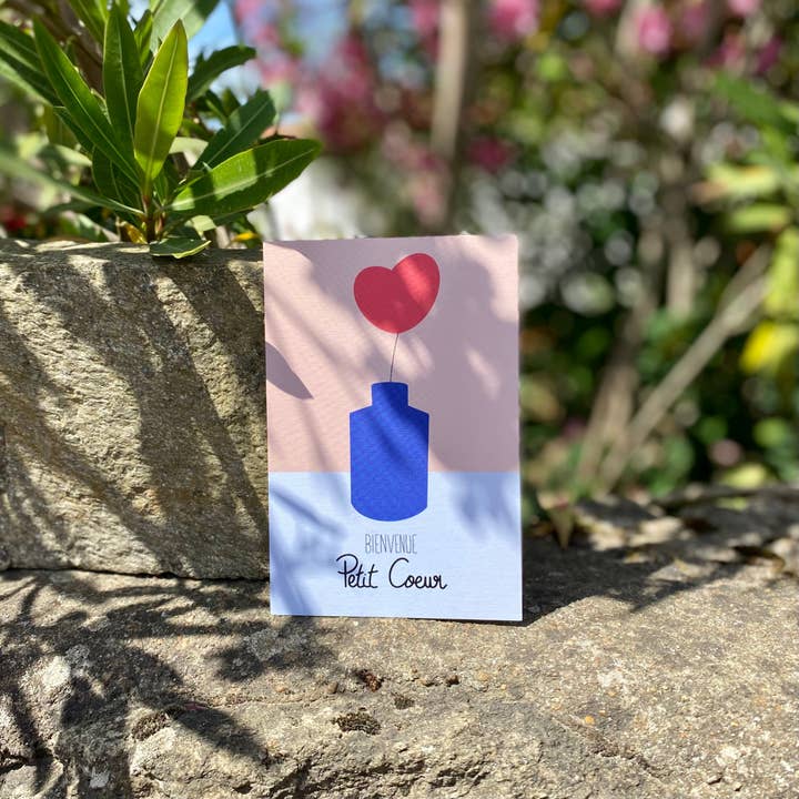 MAISON mapa-chali - Wholesale Babykaartje - WELKOMSTkaart „little heart”
