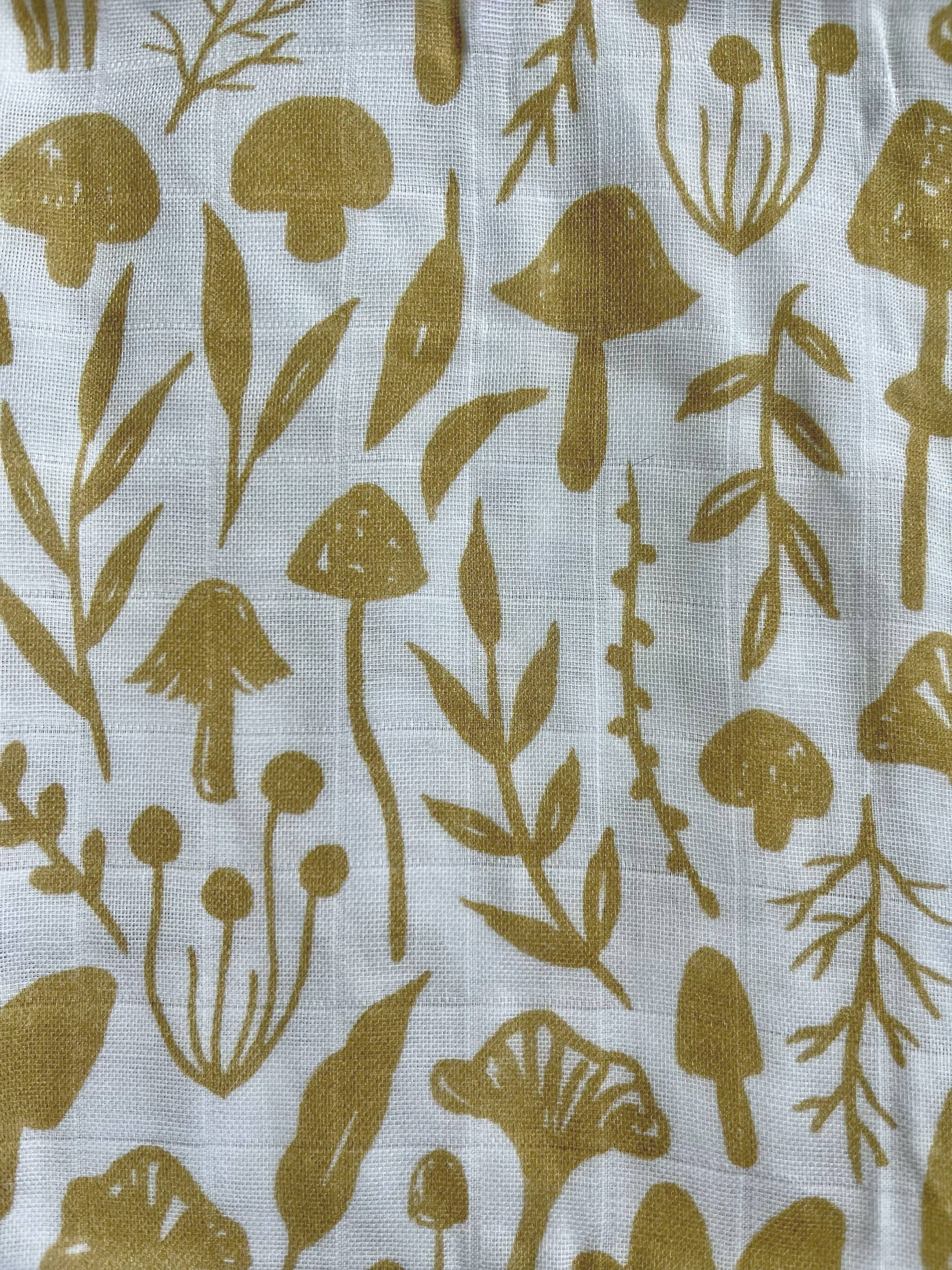 Kourtni Gunn Art - Wholesale Inbakerdoek - Baby - Paddenstoel Babydeken  |  Paddenstoel Mousseline Inbakerdoek6