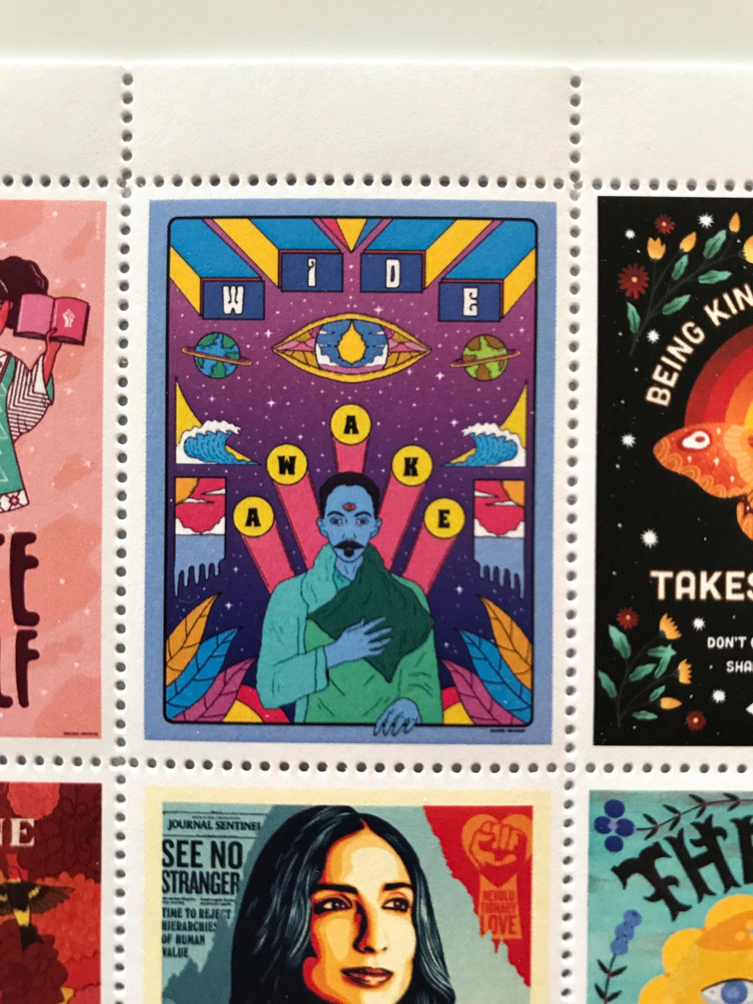 The Portland Stamp Company - Wholesale Rubber/Decorative Stamp - Amplifier Foundation AR Lick & Stick Benefit Stamps7