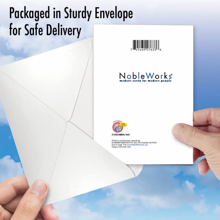 NobleWorks - Wholesale Birthday Card - (Single Card) Birthday Card - Beer Hearing