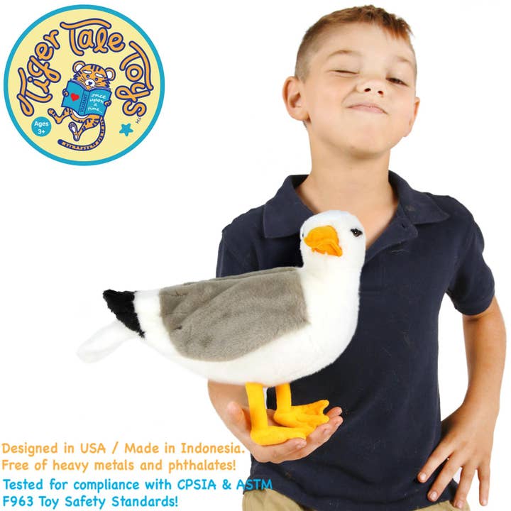 VIAHART Toy Co. - Wholesale Stuffed/Plush Toy - Kids & Baby - Seamus The Seagull | 12 Inch Stuffed Animal Plush2