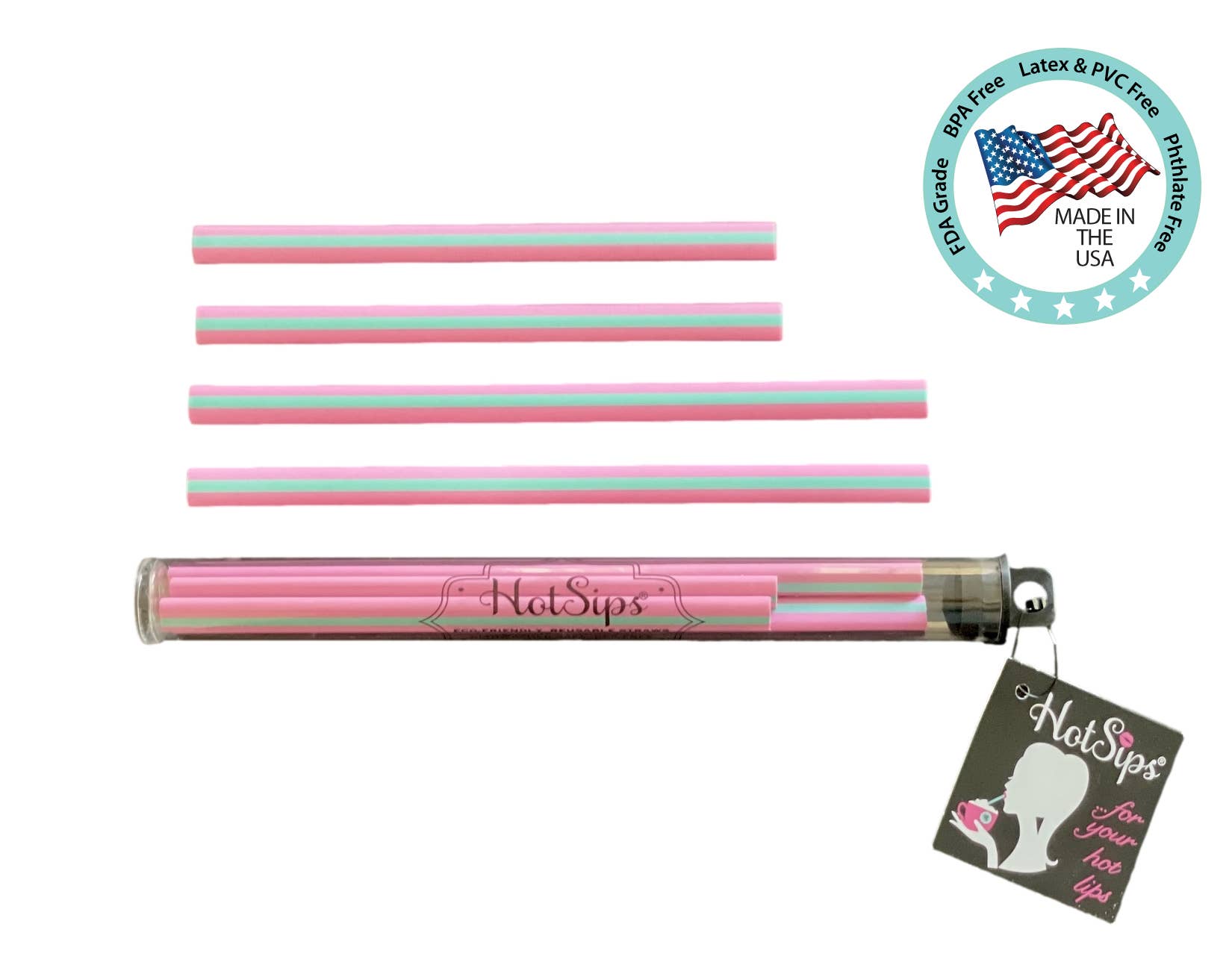 Brilli Baby – wholesale Drinking straw – HotSips Reusable Straws - Small & Medium (8oz - 16oz)0