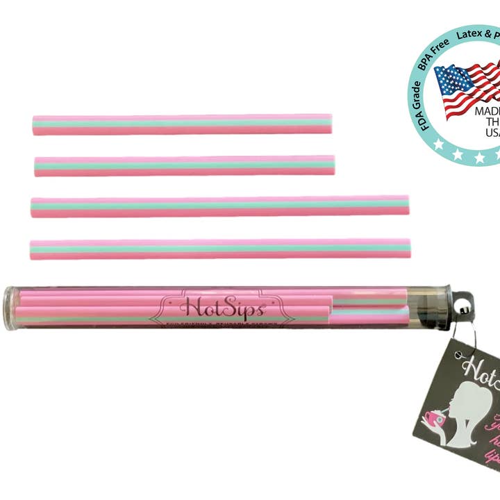 Brilli Baby – wholesale Drinking straw – HotSips Reusable Straws - Small & Medium (8oz - 16oz)