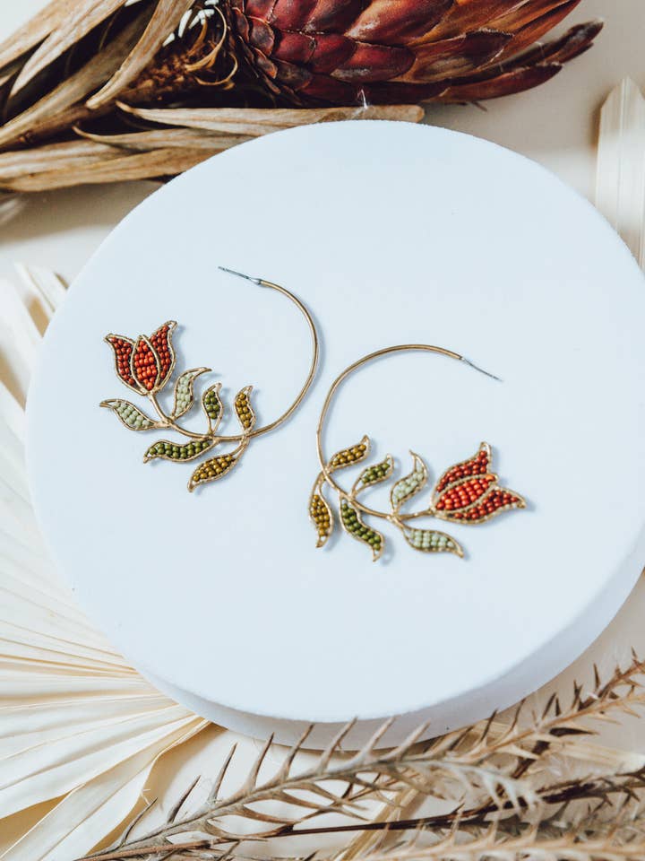 English Rose Hoops for wholesale by Mountain Maiden Co.