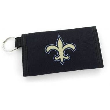 Aminco USA - Wholesale Wallet - Unisex - NFL New Orleans Saints Nylon Wallet Keychain