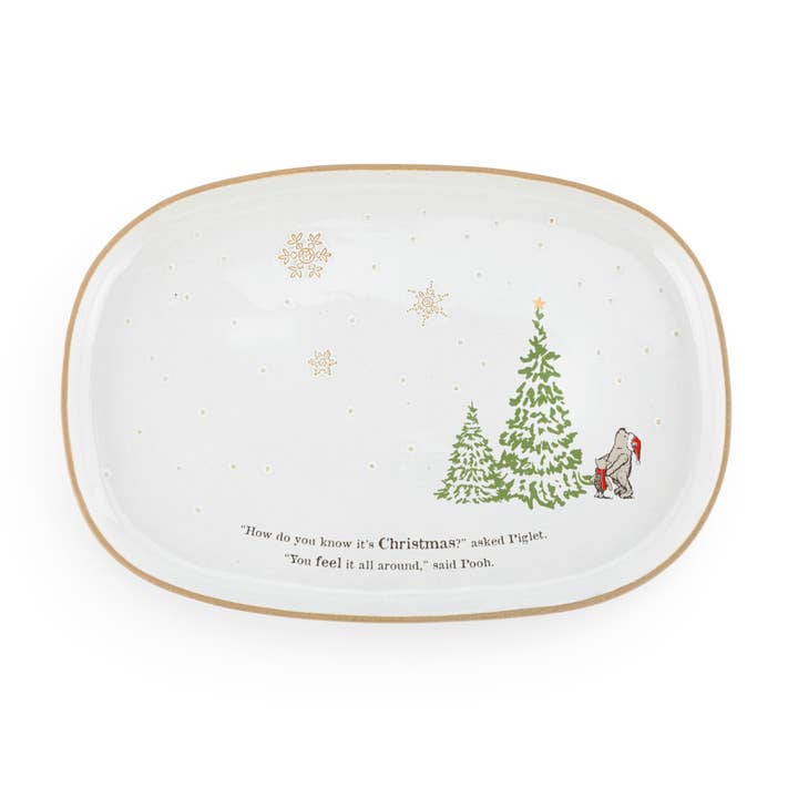 DEMDACO - Wholesale Platter - Christmas All Around Ceramic Oval Platter