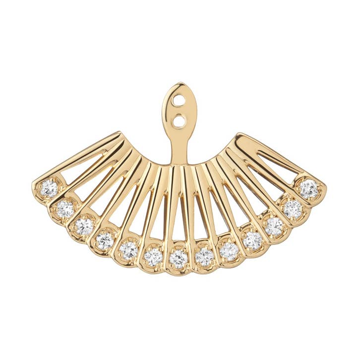 Zoe Fan Ear Jacket for wholesale by Selin Kent