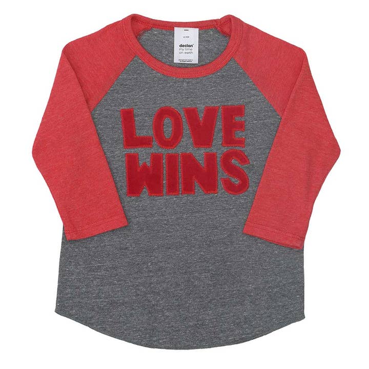 Kids Love Wins Baseball Tee for wholesale by declan