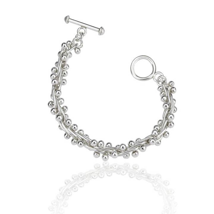 Bracciale in argento sterling con vischio per la vendita all'ingrosso da parte di De Mexico