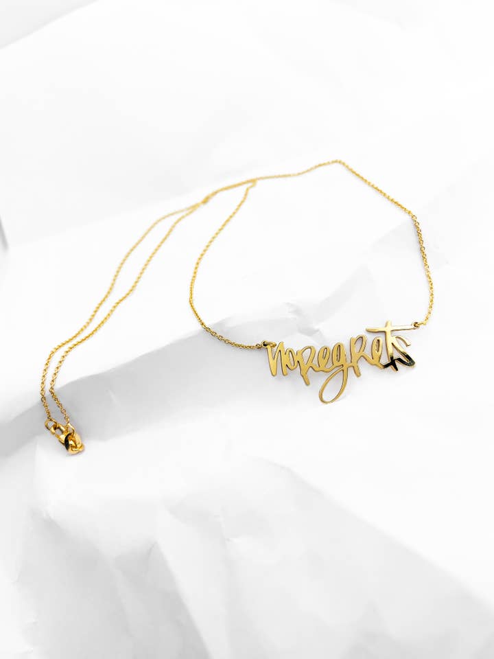 Collar « No Regrets » de oro 14K para venta al por mayor de Skin Deep