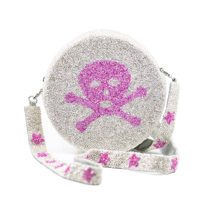 Bolsa de tiracolo artesanal com frisadas por atacado de Tiana Designs