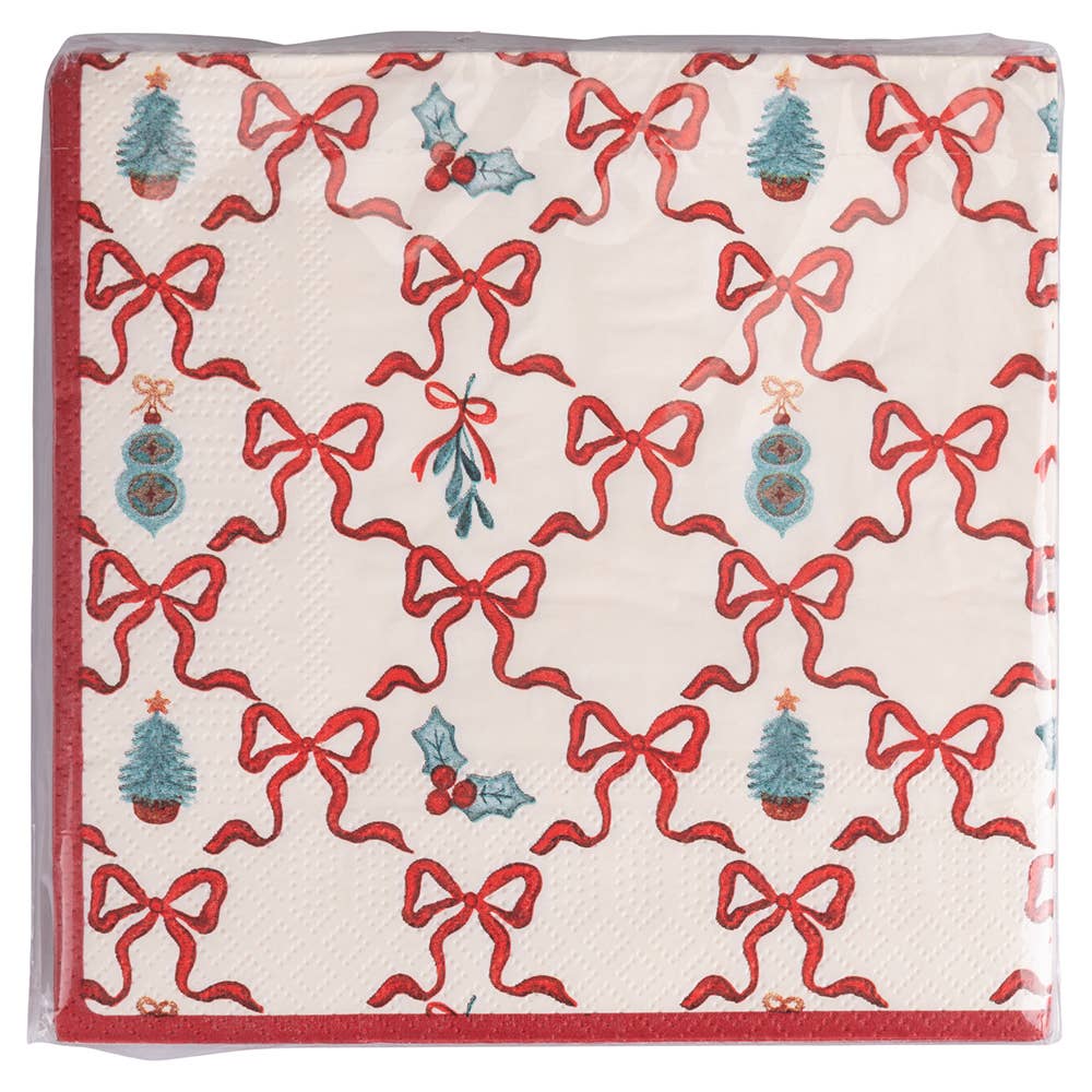 VdE Tivoli 1996 - Vendita all'ingrosso Set di decorazioni  - XMAS FIOCCHI SET 30 TOVAGLIOLI CARTA 3 ASS1