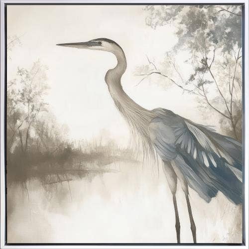 Streamline Art - Vente Décoration murale - Art mural sur toile Plumes sur l'eau II0