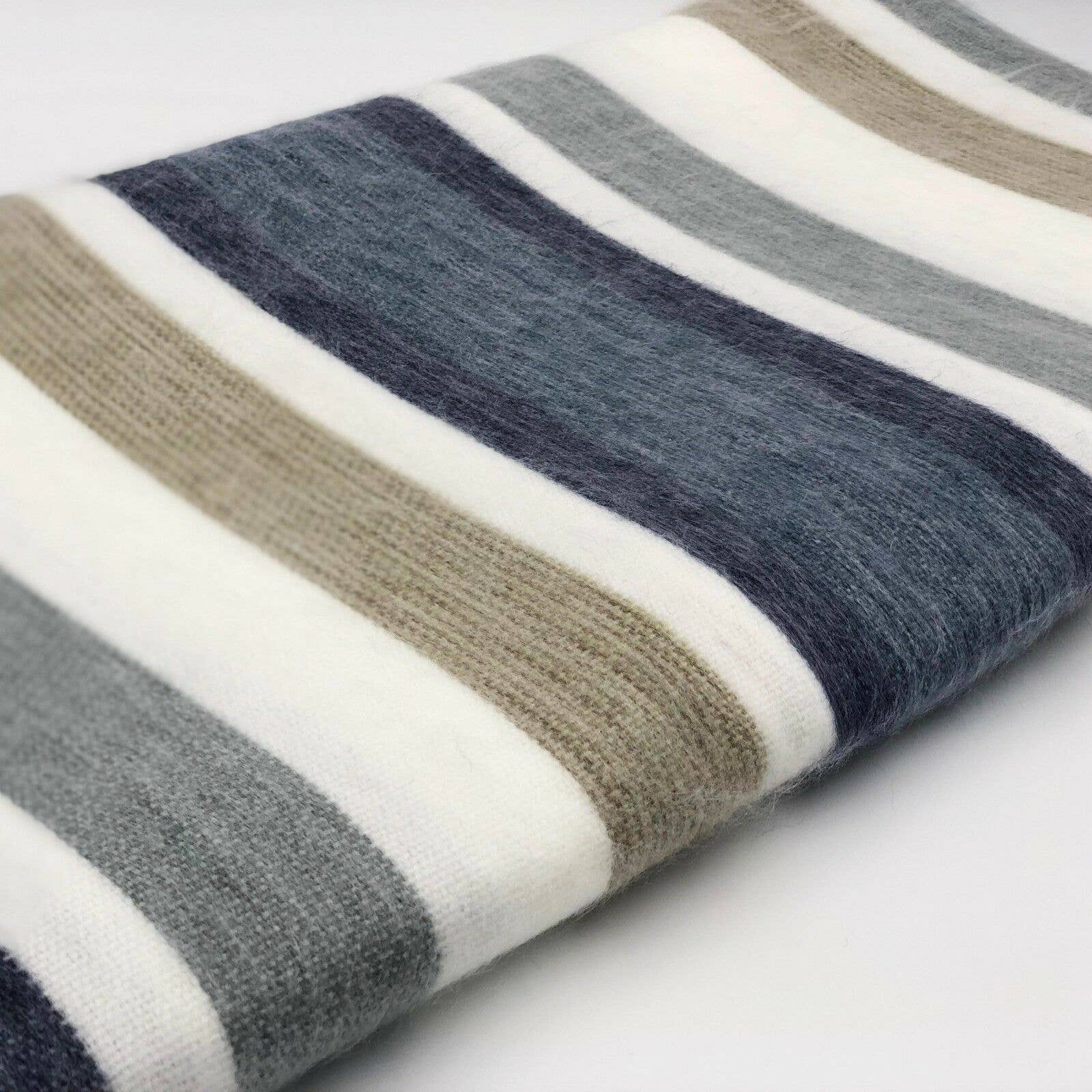 ECUALAMA - Wholesale Throw Blanket - Soft & Warm Baby Alpaca Wool Throw Blanket / Sofa Cover - Queen 90" x 65" - striped pattern2