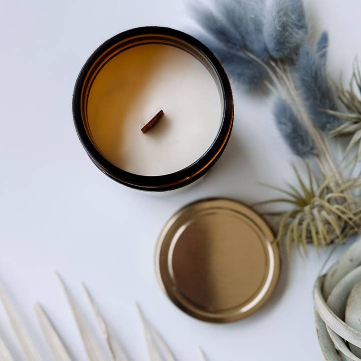 Scent & Psyche - Wholesale Jar/Filled Candle - Adrift Wood Wick Coconut/Soy Scented Candle - 7oz