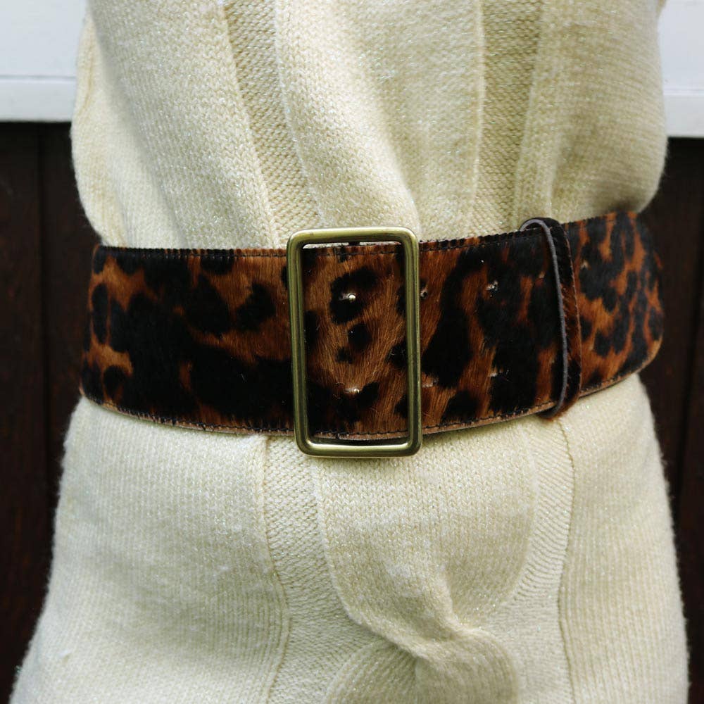 Amsterdam Heritage Leather Belts, Bags, Jackets & Apparel - Wholesale Belt - Women's - MADE TO ORDER Lori | Wide Animal Print Leather Belt Women3